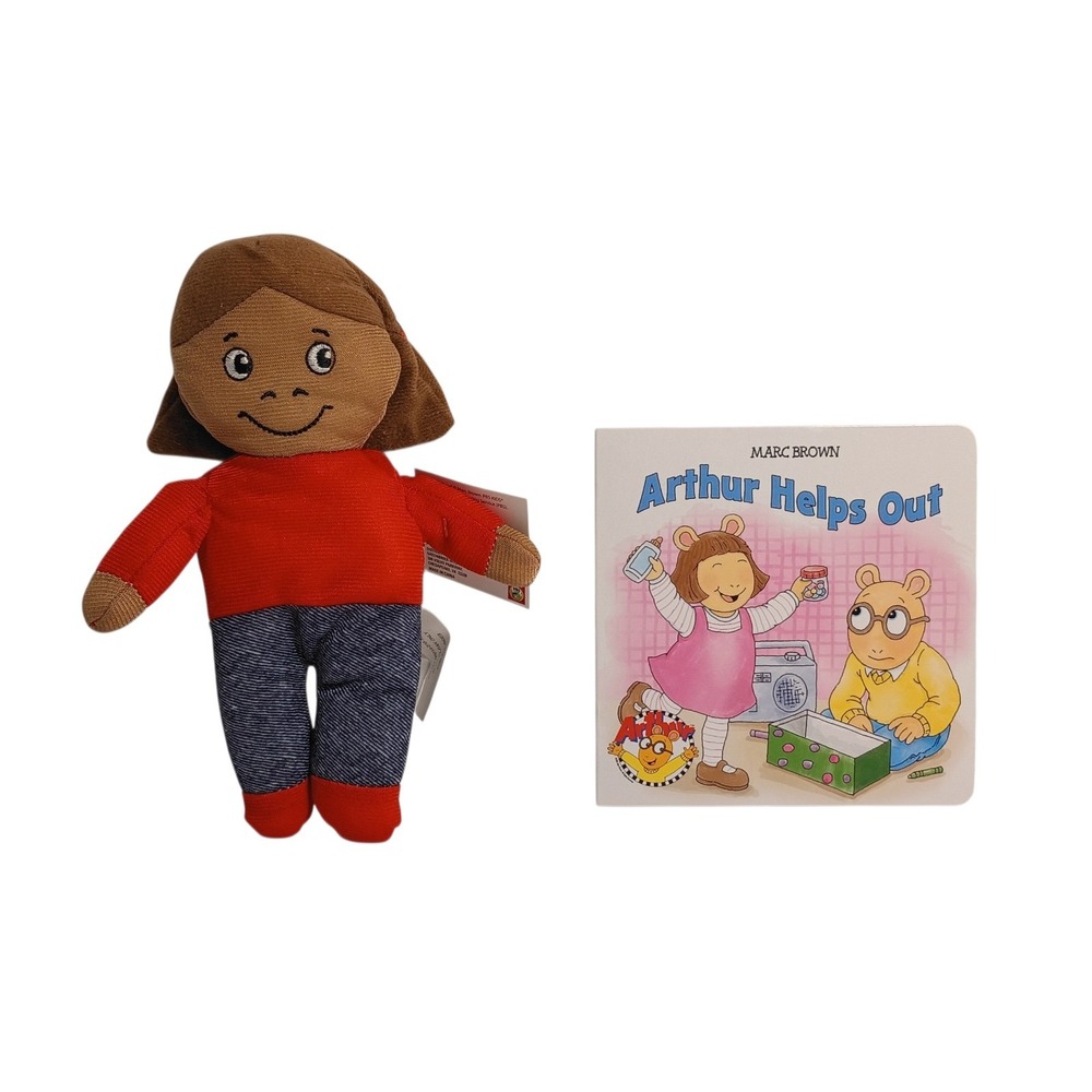 PBS KIDS 9" Francine Stuffed Plush Doll Stuffed Toy Plus‎ Book Arthur & Friends